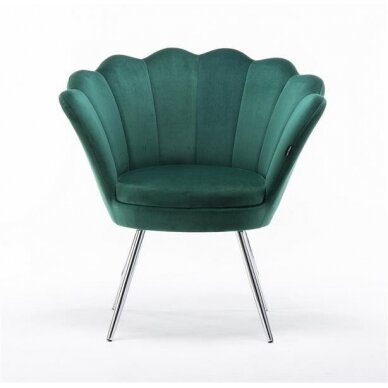 Кресло для салона красоты REY, зеленый велюр 2