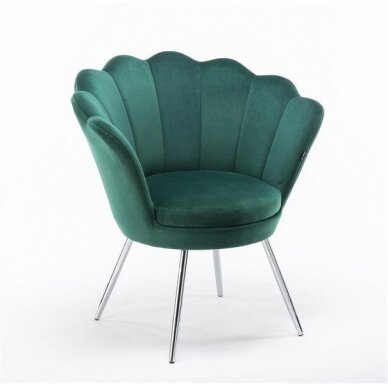 Кресло для салона красоты REY, зеленый велюр 3
