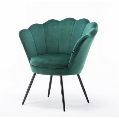 Кресло для салона красоты REY, зеленый велюр 1