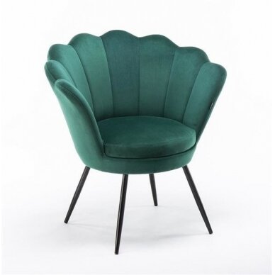 Кресло для салона красоты REY, зеленый велюр 2
