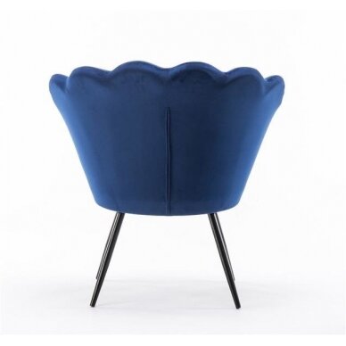 Beauty salon lounge chair REY, blue velor 6