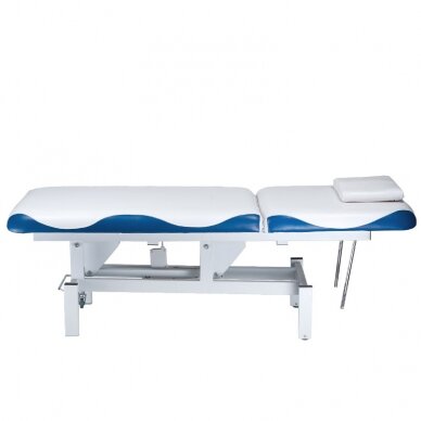 Профессиональный электрический массажный стол BD-8230, цвет бело-синий 3