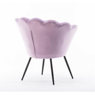Beauty salon lounge chair REY, lilac velor 3