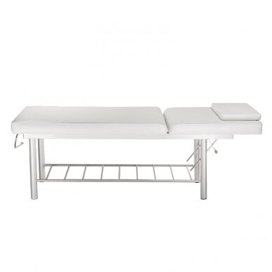 Professional stationary massage table BW-218, white color 2