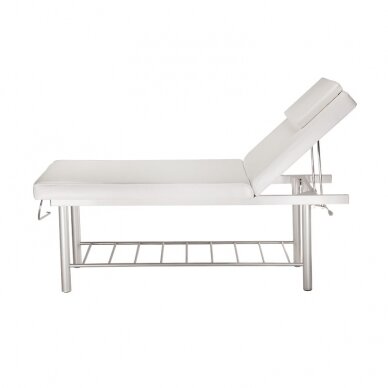 Professional stationary massage table BW-218, white color 3