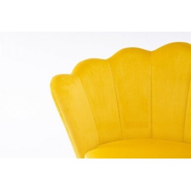Кресло для салона красоты REY, желтый велюр 8