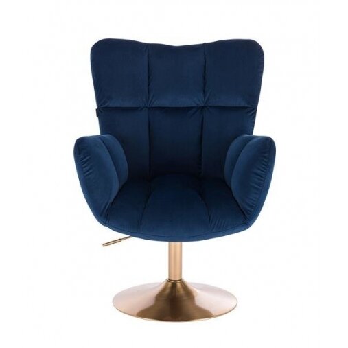 Beauty salons and beauticians stool HR650N, blue velour 1