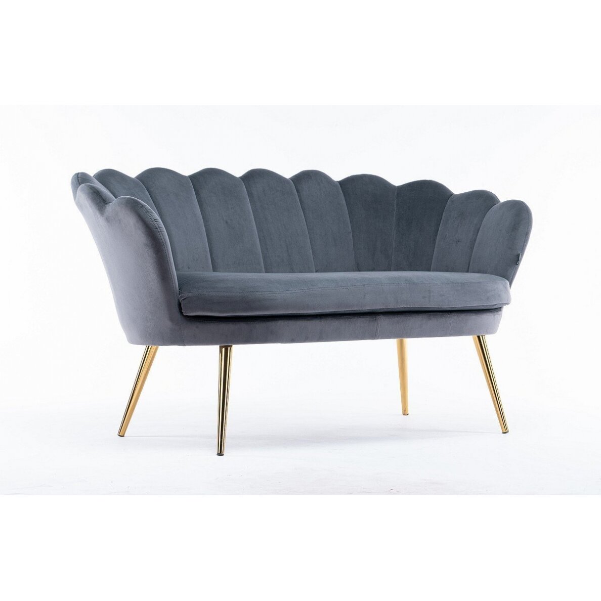 Grožio salono laukiamojo sofa REY, pilkas veliūras