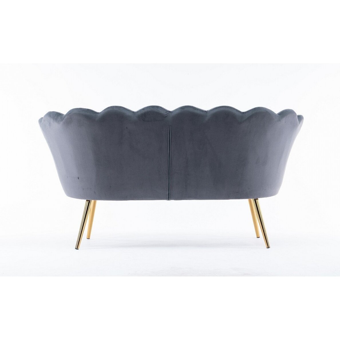 Grožio salono laukiamojo sofa REY, pilkas veliūras 3 Grožio salono laukiamojo sofa REY, pilkas veliūras 3