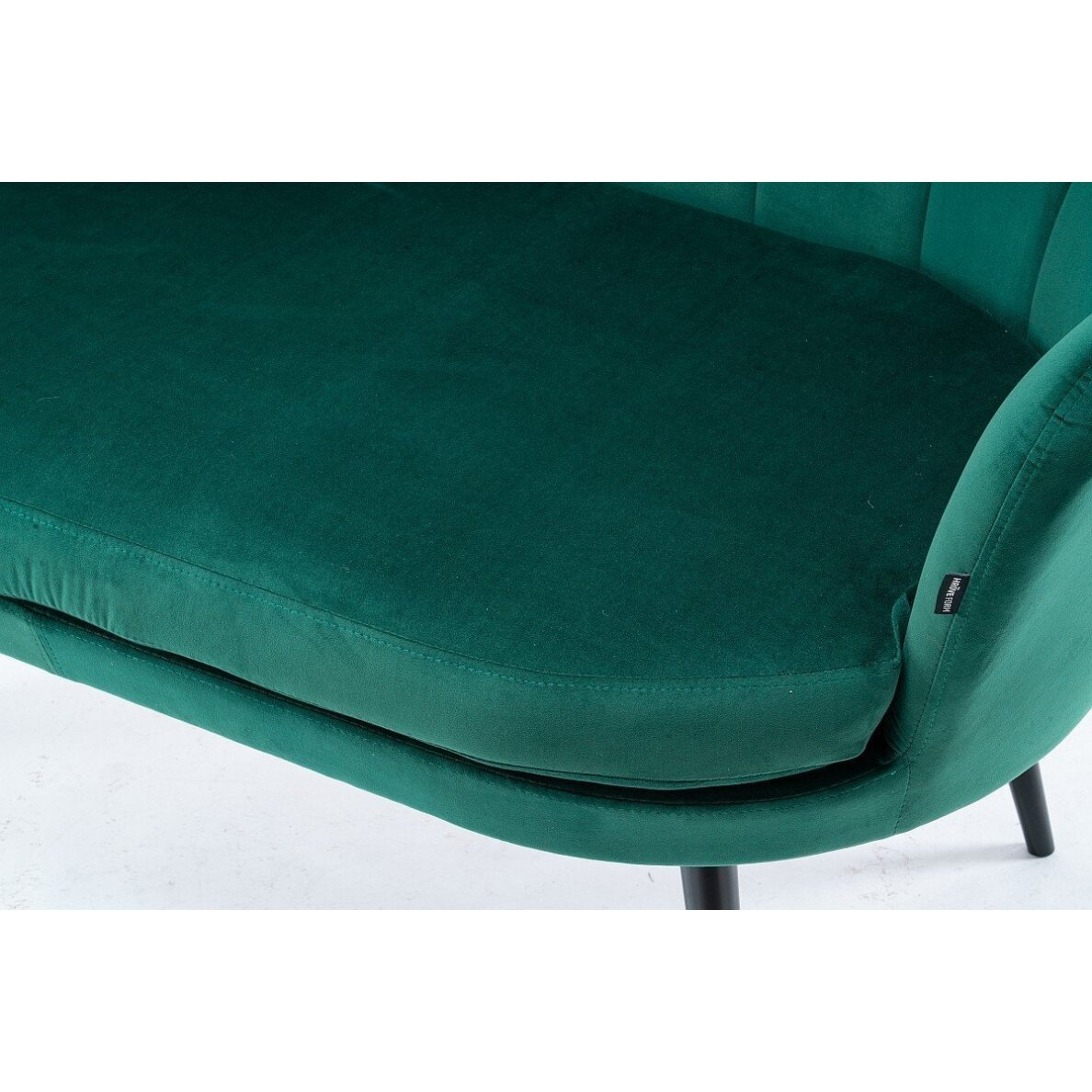Beauty salon waiting sofa REY, green velor 1 Beauty salon waiting sofa REY, green velor 1