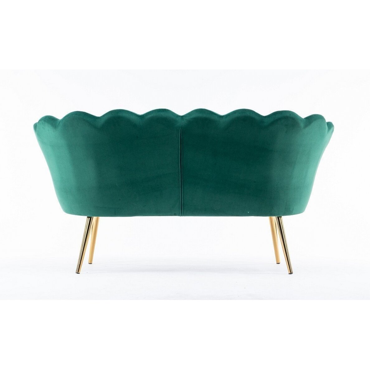 Beauty salon waiting sofa REY, green velor 6 Beauty salon waiting sofa REY, green velor 6