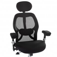 Registratūros, biuro kėdė CorpoComfort BX-4144, juodos spalvos