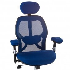 Reception, office chair CorpoComfort BX-4144, blue color