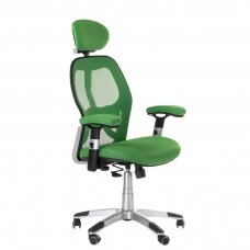 Registratūros, biuro kėdė CorpoComfort BX-4144, žalios spalvos