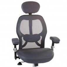 Registratūros, biuro kėdė CorpoComfort BX-4144, pilkos spalvos