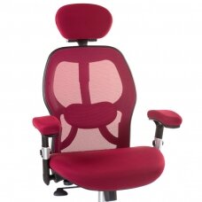 Registratūros, biuro kėdė CorpoComfort BX-4144, raudonos spalvos