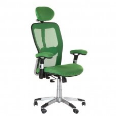 Registratūros, biuro kėdė CorpoComfort BX-4147, žalios spalvos