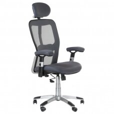 Reception, office chair CorpoComfort BX-4147, grey color