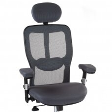 Reception, office chair CorpoComfort BX-4147, grey color