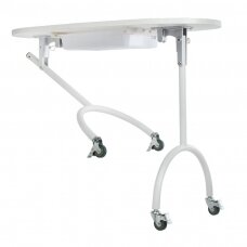 Профессиональный складной маникюрный стол BD-3416 + сумка для переноски, белого цвета
