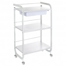 Professional treatment trolley for cosmetologists NG-ST027, white color