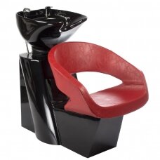 Professional sink for hairdressers and barber PAOLO BH-8031, red color