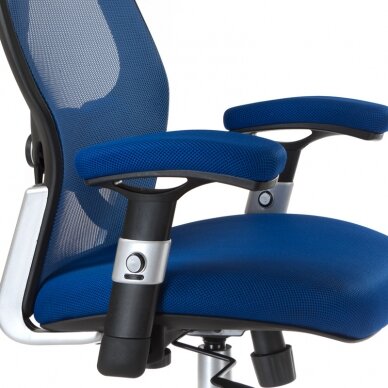 Registratūros, biuro kėdė CorpoComfort BX-4144, mėlynos spalvos 4