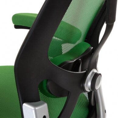Registratūros, biuro kėdė CorpoComfort BX-4144, žalios spalvos 3