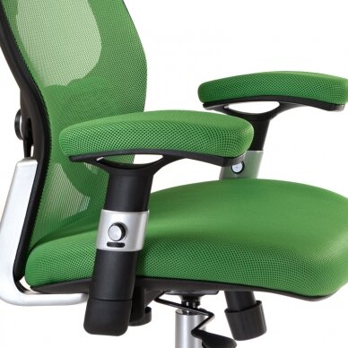 Registratūros, biuro kėdė CorpoComfort BX-4144, žalios spalvos 4