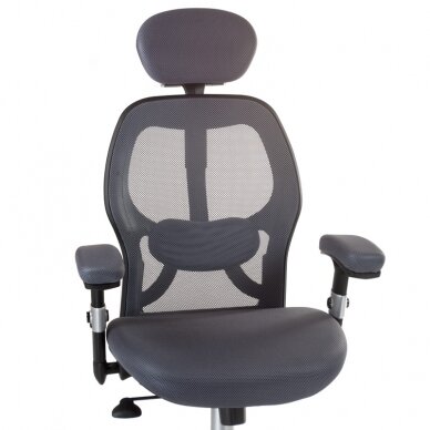Reception, office chair CorpoComfort BX-4144, grey color 1