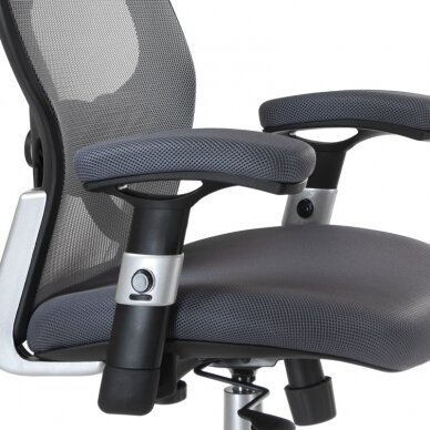 Reception, office chair CorpoComfort BX-4144, grey color 4