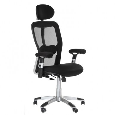 Registratūros, biuro kėdė CorpoComfort BX-4147, juodos spalvos