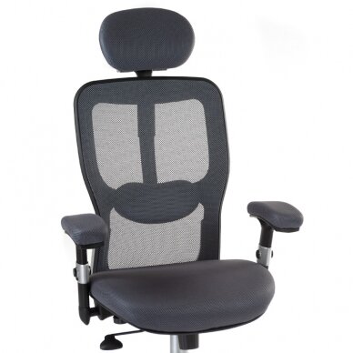 Registratūros, biuro kėdė CorpoComfort BX-4147, pilkos spalvos 1