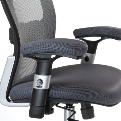 Registratūros, biuro kėdė CorpoComfort BX-4147, pilkos spalvos 4