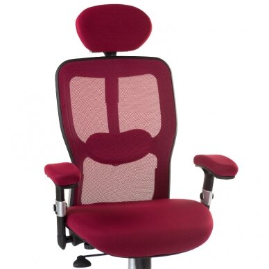 Registratūros, biuro kėdė CorpoComfort BX-414, raudonos spalvos 1