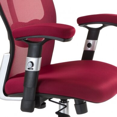 Registratūros, biuro kėdė CorpoComfort BX-414, raudonos spalvos 5