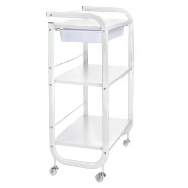 Professional treatment trolley for cosmetologists NG-ST027, white color 1