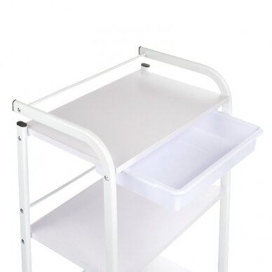 Professional treatment trolley for cosmetologists NG-ST027, white color 2