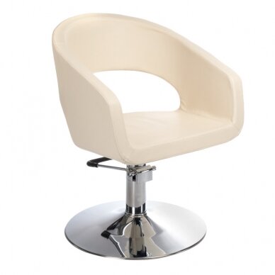 Профессиональное парикмахерское кресло BH-8821, кремового цвета