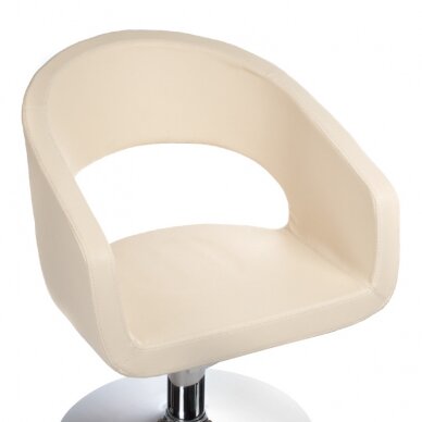 Профессиональное парикмахерское кресло BH-8821, кремового цвета 1