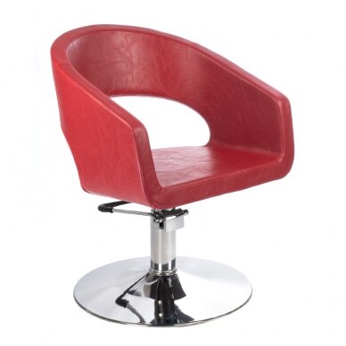 Professional hairdressing chair BH-8821, red color