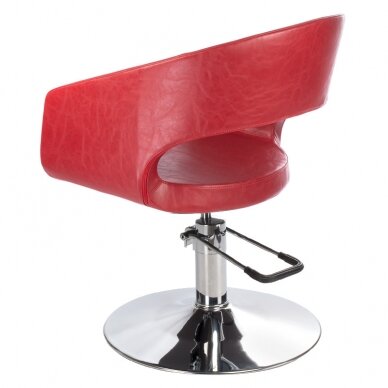 Professional hairdressing chair BH-8821, red color 3