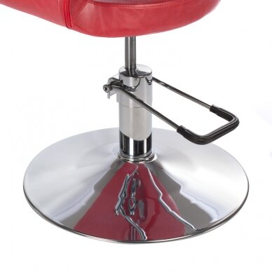 Профессиональное парикмахерское кресло BH-8821, красного цвета 4