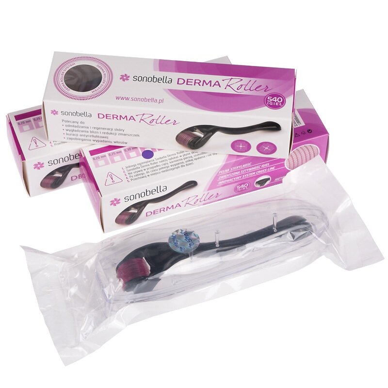 DERMA ROLLER for mesotherapy (2.0 mm) 540 steel needles SONOBELLA DERMA ROLLER for mesotherapy (2.0 mm) 540 steel needles SONOBELLA