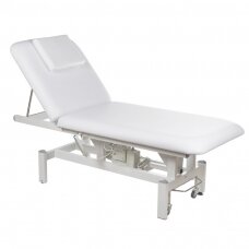 Profesionalus elektrinis masažo stalas BD-8230, baltos spalvos