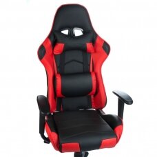 Biuro ir kompiuterinių žaidimų kėdė RACER CorpoComfort BX-3700, juodai - raudonos spalvos