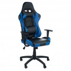 Office and computer gaming chair RACER CorpoComfort BX-3700, black - blue color