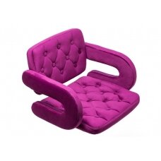 Chair for make-up specialists SOUL HR8403W, fuchsia velor