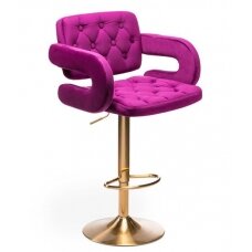 Chair for make-up specialists SOUL HR8403W, fuchsia velor