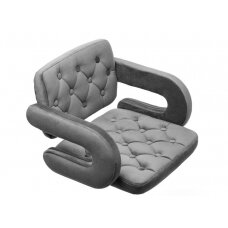 Beauty salons and beauticians stool HR8403W, graphite velour
